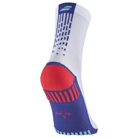 MEDIA BABOLAT ANTIDESLIZANTE BLANCO/AZUL SURF